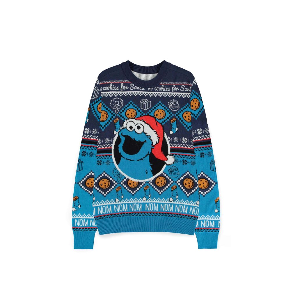 Sesame Street - Cookie Monster Christmas sweater - Blue